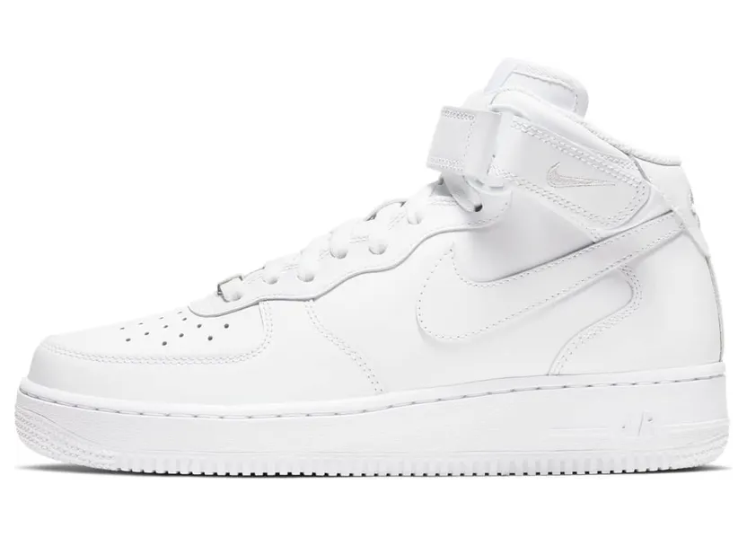 Nike Air Force 1 Mid Triple White (W) (DD9625-100/366731-100)