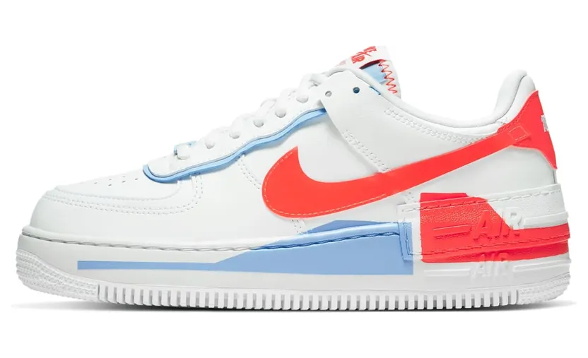Nike Air Force 1 Shadow Summit White Team Orange (W) (2020) (CQ9503-100)