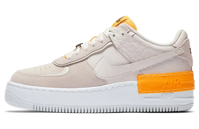 Nike Air Force 1 Shadow Vast Grey Laser Orange (W)