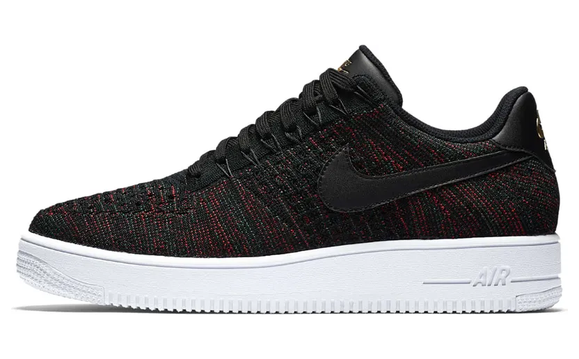 Nike Air Force 1 Ultra Flyknit Low Black Metallic Gold (817419-005)
