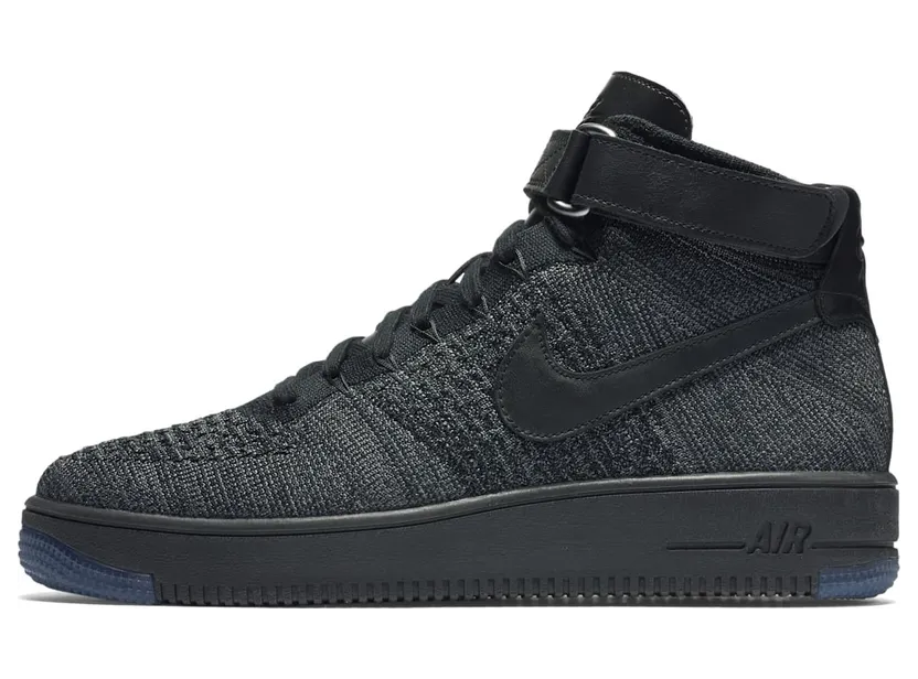 Nike Air Force 1 Ultra Flyknit Mid Dark Grey Black (817420-001)