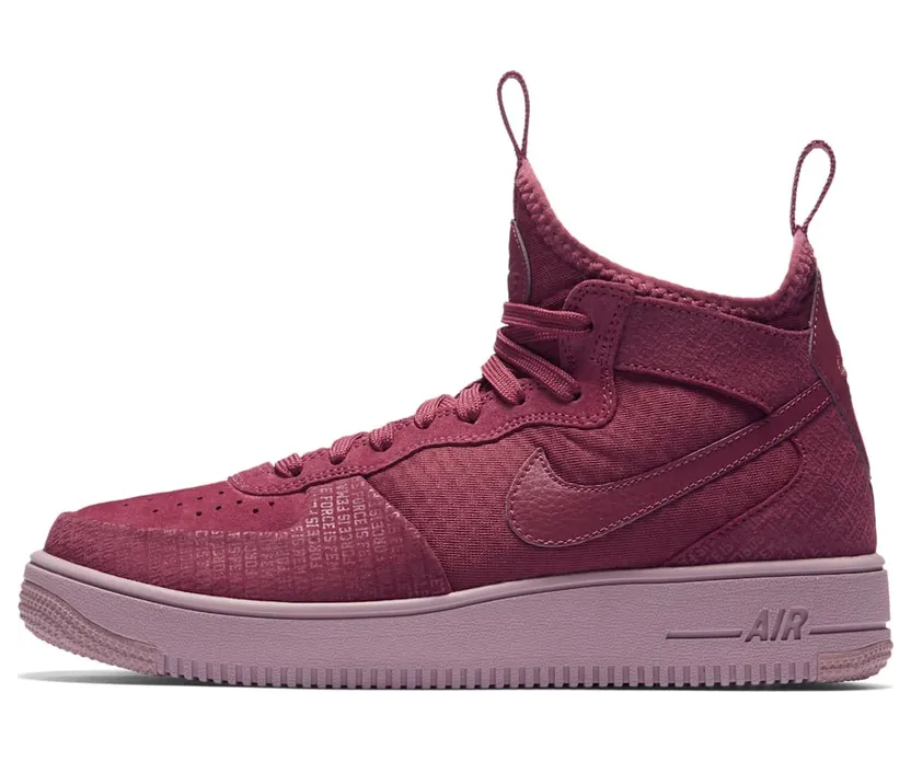 Nike Air Force 1 Ultraforce Mid Force Is Female Vintage Wine (W)