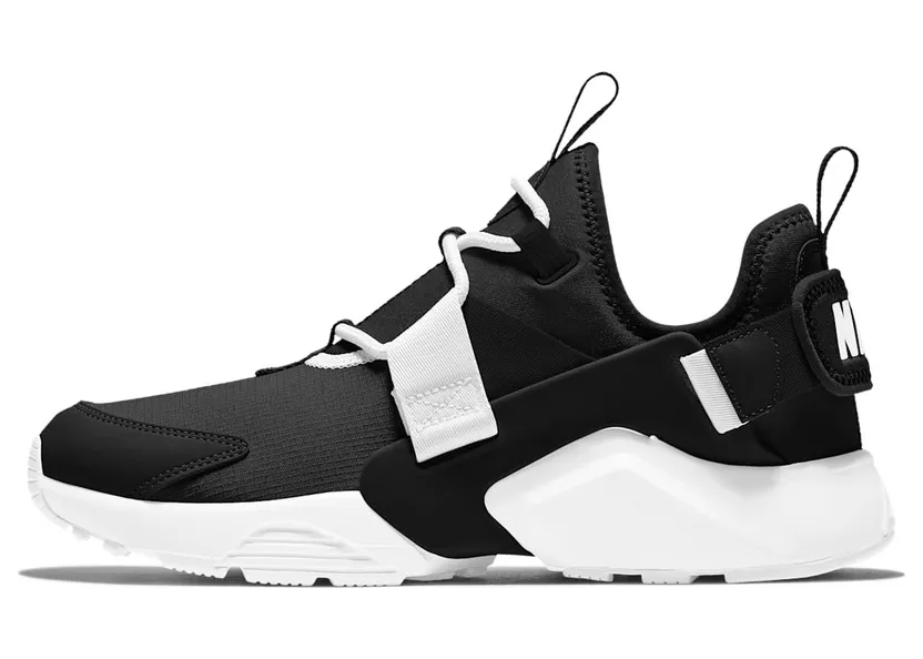 Nike Air Huarache City Low Black Black-White (W)
