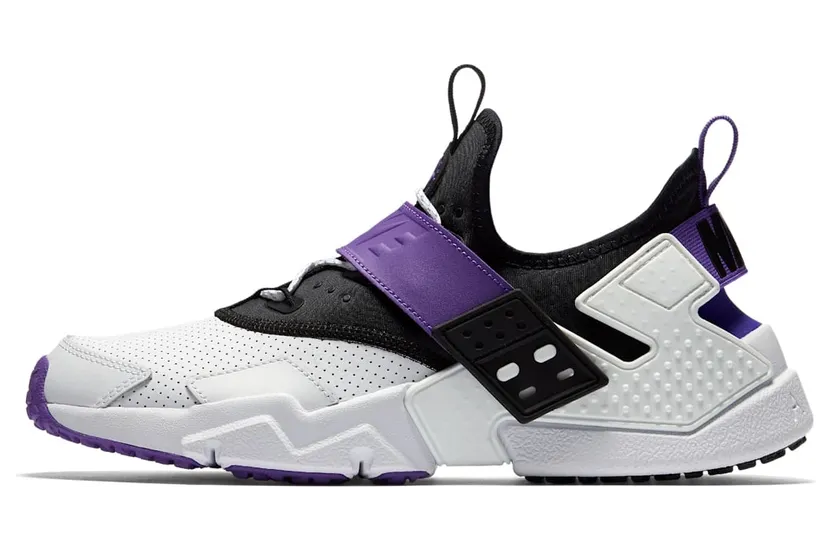 Nike Air Huarache Drift White Black Hyper Grape (AH7335-101)