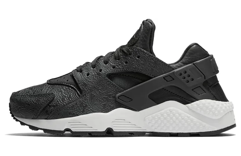 Nike Air Huarache Run Premium Black/Black-Light Bone (W)