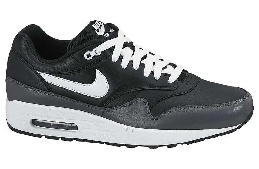 Nike Air Max 1 Black White Dark Grey (654466-001)