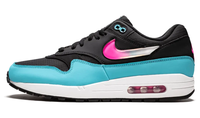Nike Air Max 1 Jelly Swoosh Black Fuchsia Blue Fury (CI2450-001)