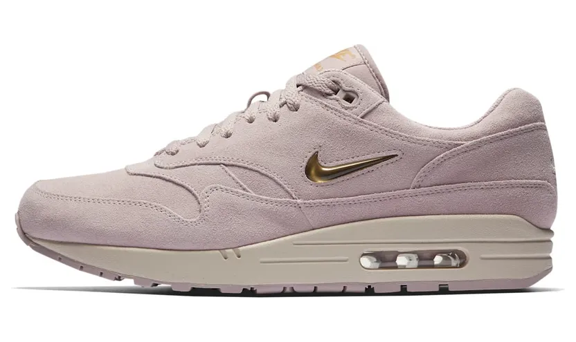 Nike Air Max 1 Jewell Premium SC Wmns Particle Rose Metallic Gold (918354-601)