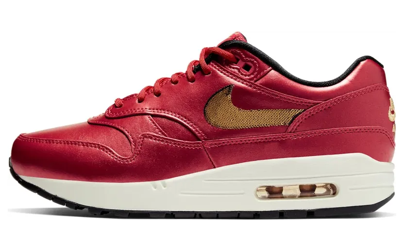 Nike Air Max 1 Red Gold Sequin (W)