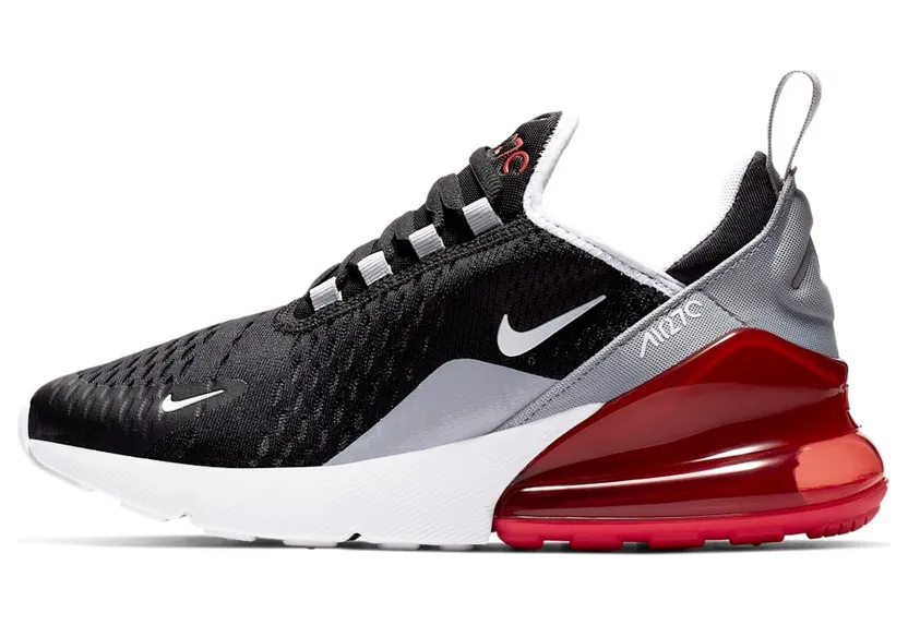 Nike Air Max 270 Black Ember Glow Wolf Grey (GS)