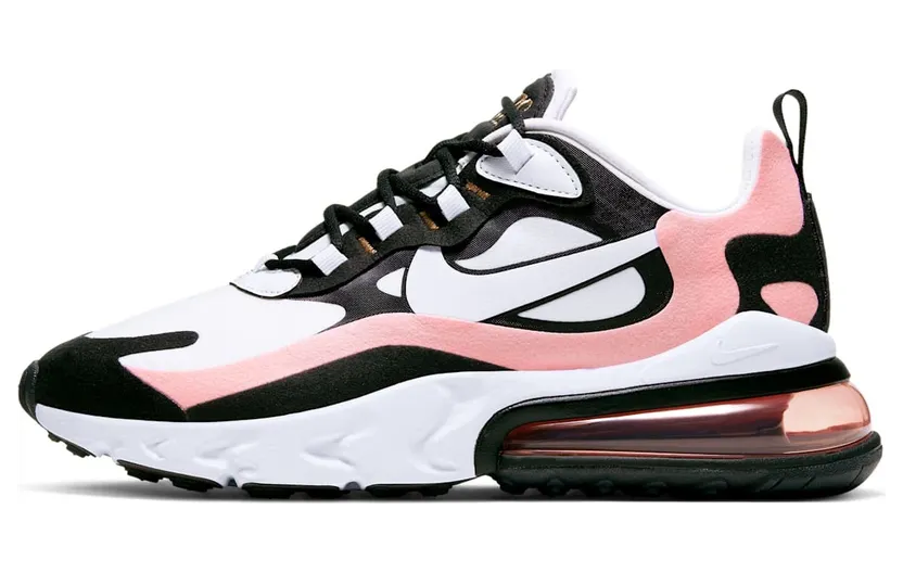 Nike Air Max 270 React Black White Bleached Coral (W)