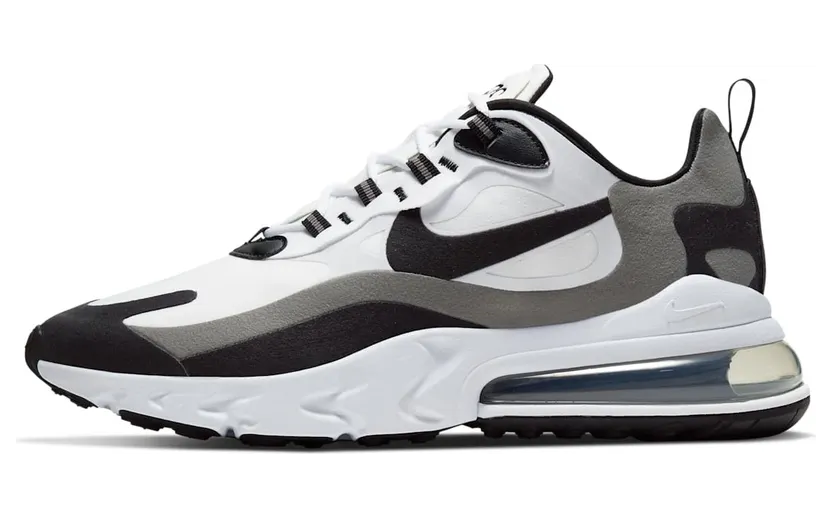Nike Air Max 270 React White Black Metallic Pewter (CT1264-101)