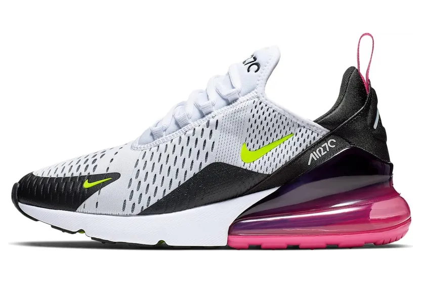 Nike Air Max 270 White Black Fuchsia Volt (AH8050-109)