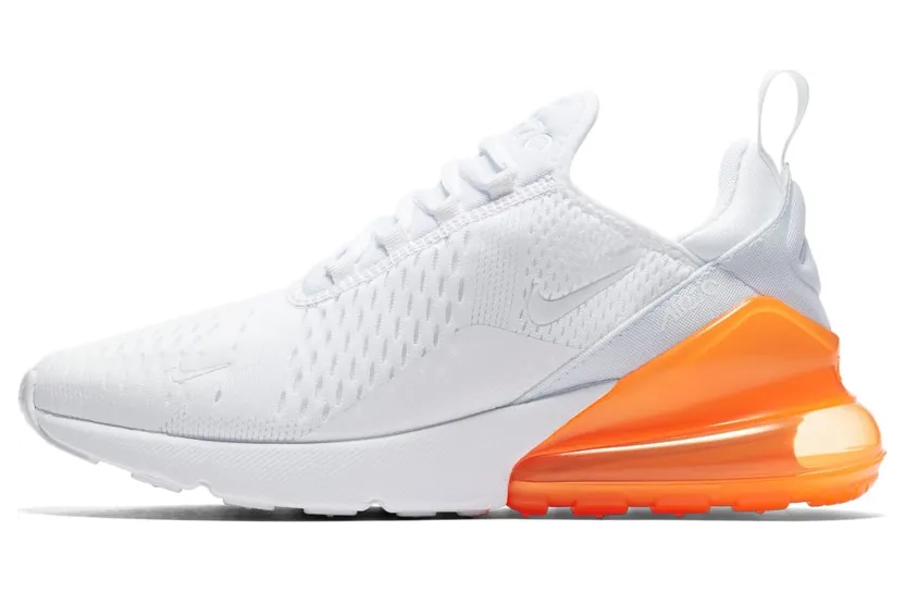 Nike Air Max 270 White Pack (Total Orange)
