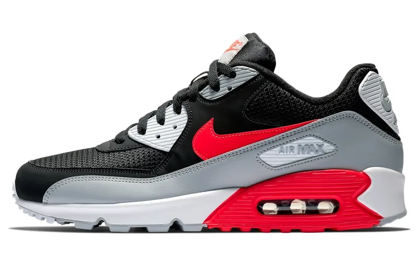 Nike Air Max 90 Black Bright Crimson (2018) (AJ1285-012)