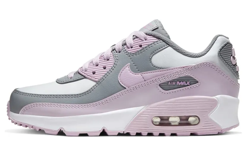 Nike Air Max 90 Leather Particle Grey Iced Lilac (GS)