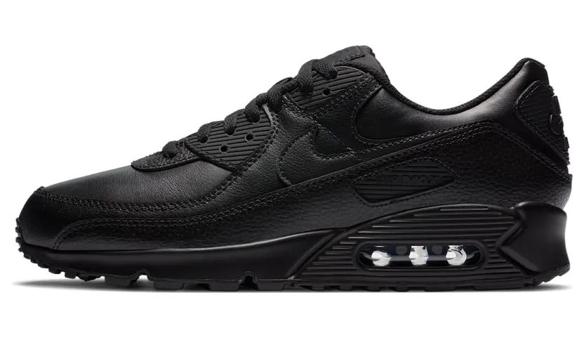 Nike Air Max 90 Leather Triple Black (2020)