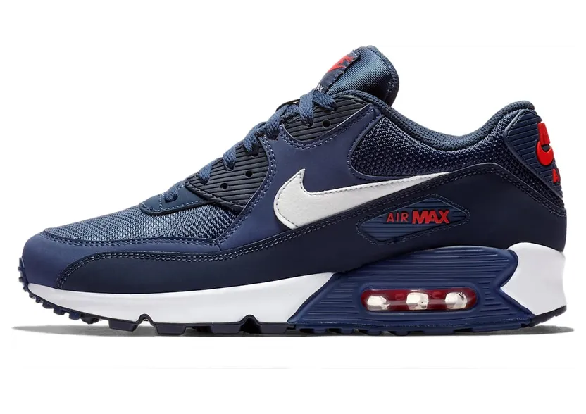 Nike Air Max 90 Midnight Navy University Red White (AJ1285-403)