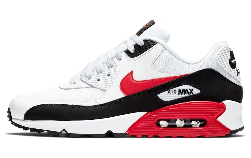 Nike Air Max 90 White University Red Black (BV2522-100)