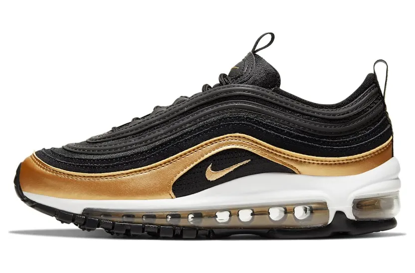 Nike Air Max 97 Black Metallic Gold (GS)