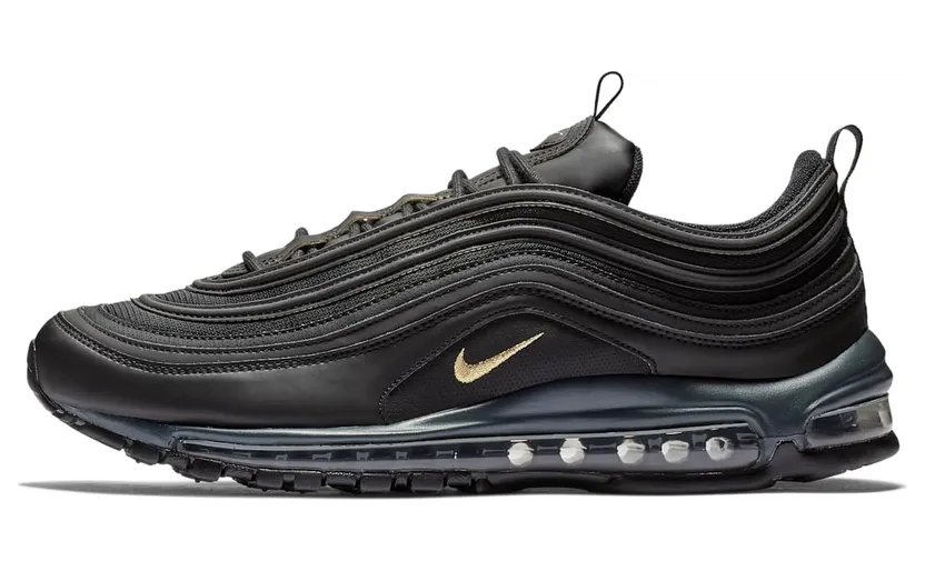 Nike Air Max 97 Leather Black Gold (BQ4580-001)