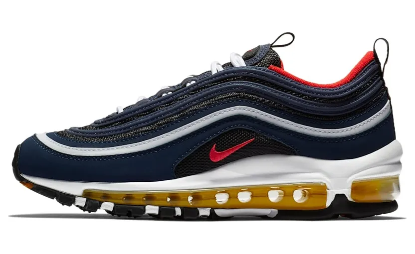 Nike Air Max 97 Midnight Navy Habanero Red (GS)