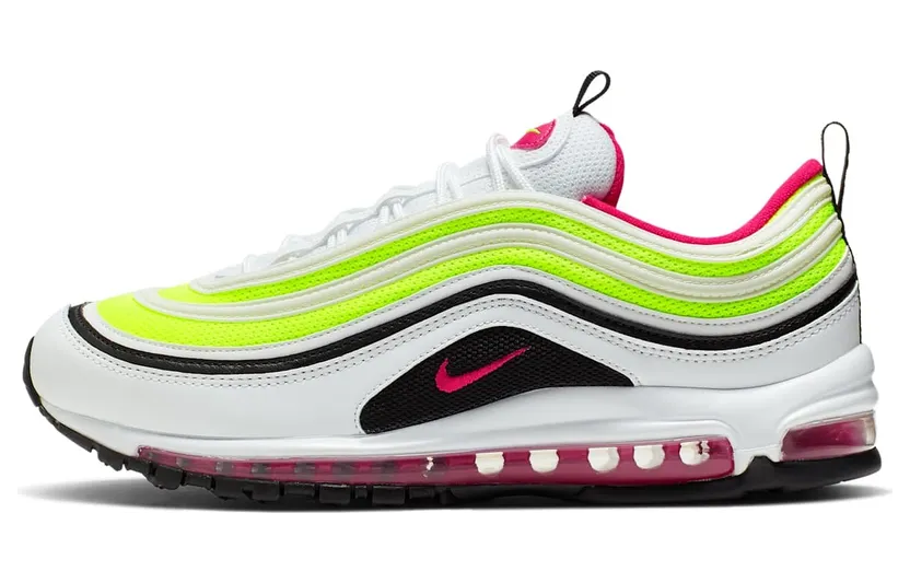 Nike Air Max 97 White Black Volt Rush Pink (CI9871-100)