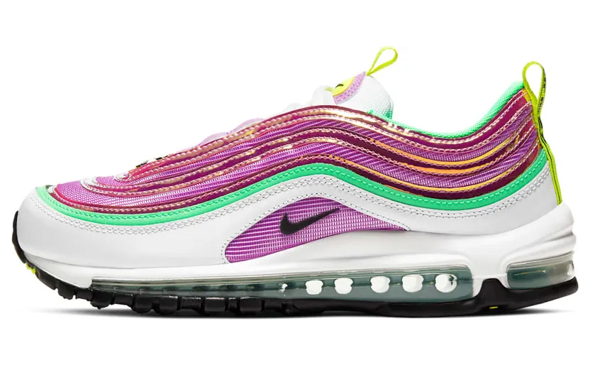 Nike Air Max 97 White Electro Green Fuchsia Glow (W)
