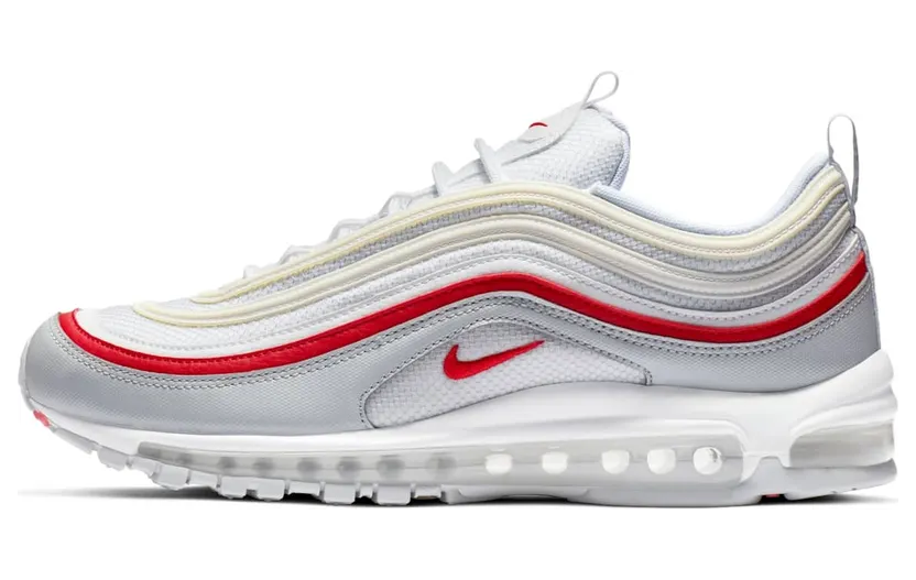 Nike Air Max 97 White Pure Platinum University Red (AR5531-002)