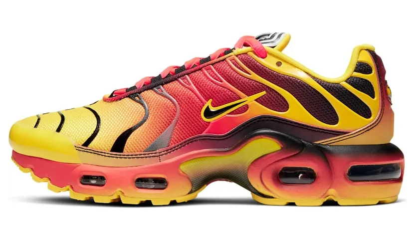 Nike Air Max Plus Fade Chrome Yellow Bright Crimson (GS)
