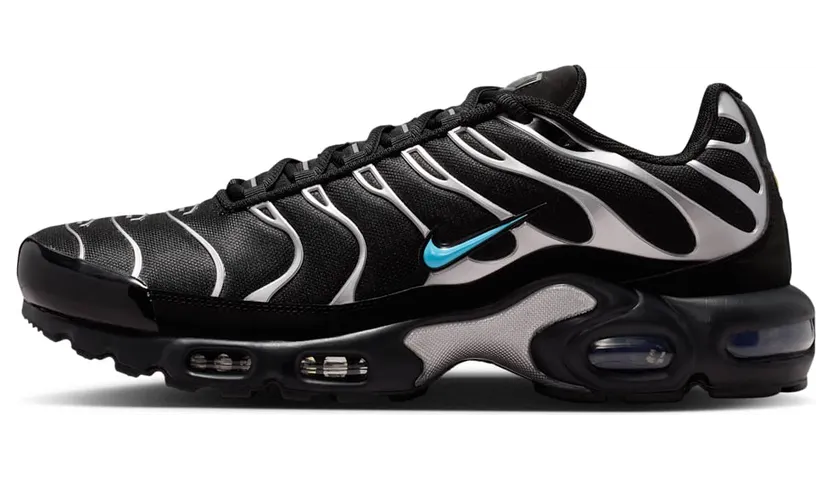 Nike Air Max Plus Premium “Black / Chrome / Gamma Blue” (IM9624-001)