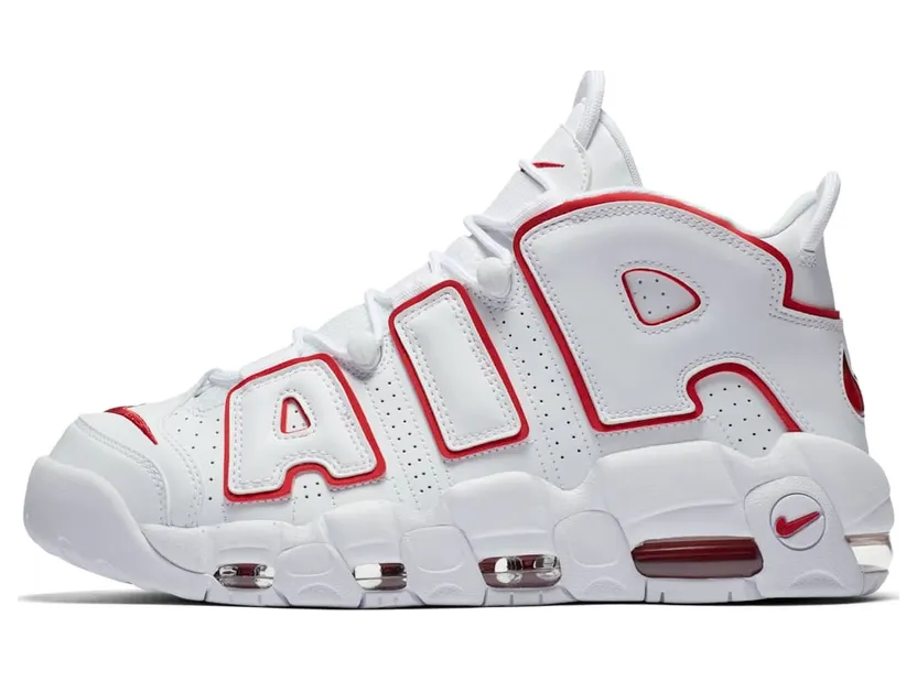 Nike Air More Uptempo White Varsity Red Outline (921948-102)