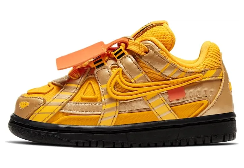 Nike Air Rubber Dunk Off-White University Gold (TD)