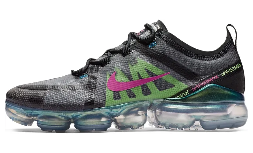 Nike Air VaporMax 2019 Premium Black Active Fuchsia Photo Blue (AT6810-001)