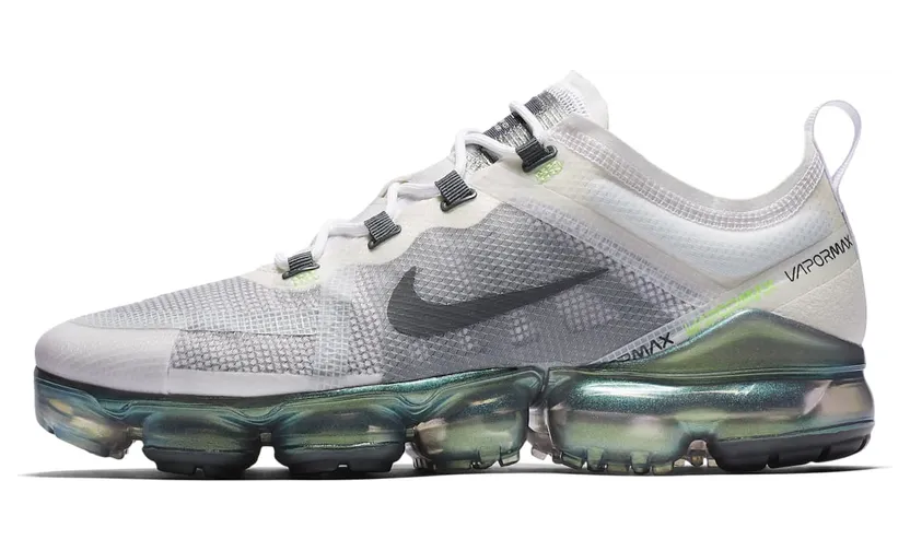 Nike Air VaporMax 2019 Premium White Platinum Tint Lime Blast (AT6810-100)