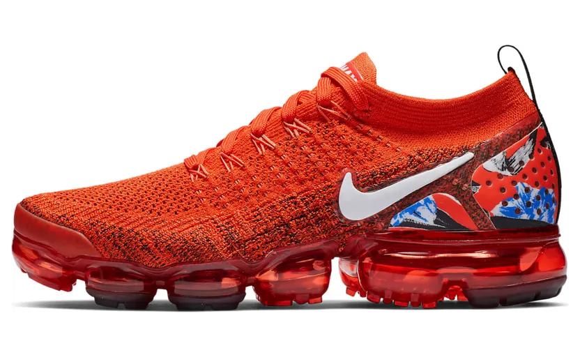 Nike Air VaporMax Flyknit 2 Heel Graphic Team Orange (W)
