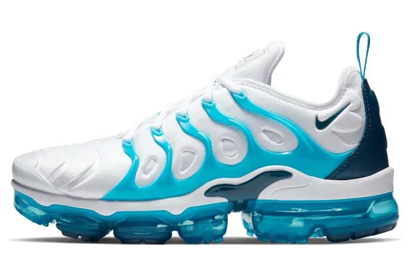 Nike Air VaporMax Plus White Blue Force Blue Fury (924453-104)