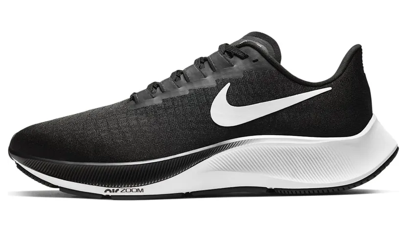 Nike Air Zoom Pegasus 37 Black White (Extra Wide)