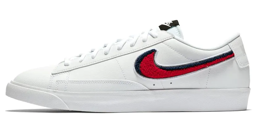 Nike Blazer Low 3D White Blue Red (AV6964-100)