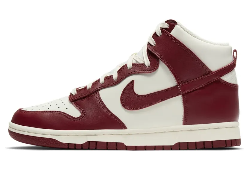 Nike Dunk High Sail Team Red (W)