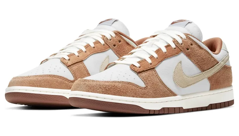 Nike Dunk Low Medium Curry: raues Wildleder in drei warmen Tönen (5)