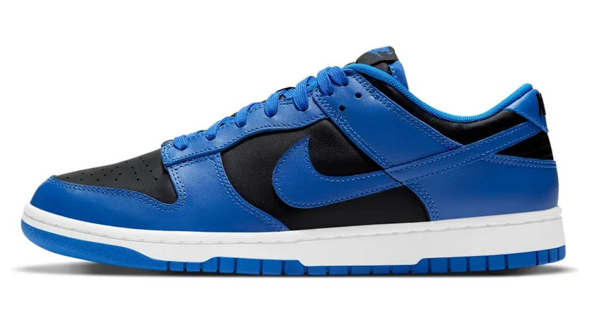 Nike Dunk Low Retro Black Hyper Cobalt (2021) (DD1391-001)