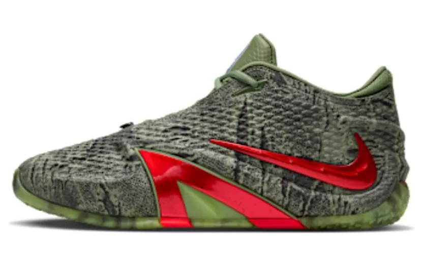 Nike Ja 4 – Halloween – “Oil Green / Bright Crimson / Light Lemon Twist / Black / Cobalt Bliss” (IO7939-300)