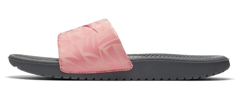 Nike Kawa Slide Print Dark Grey Tropical Pink (GS)