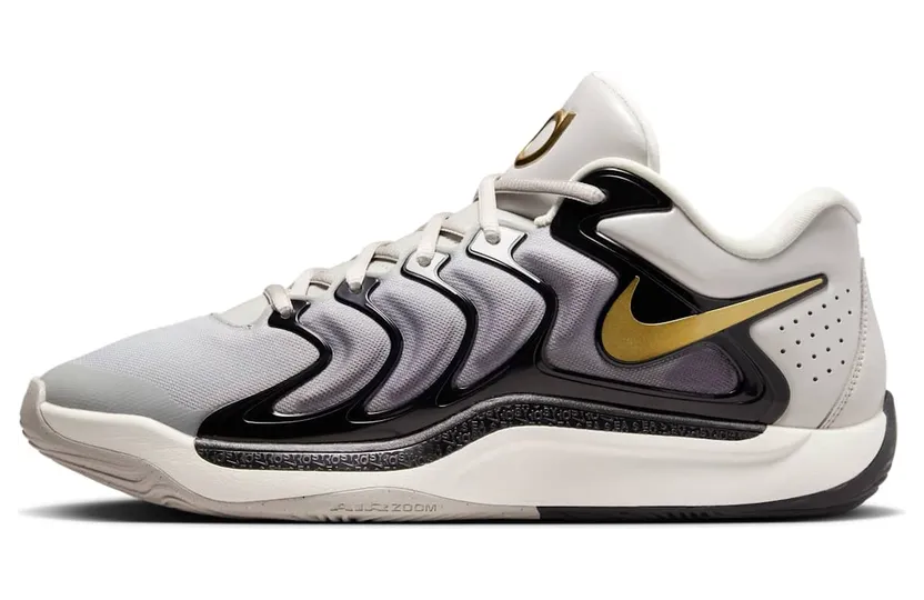 Nike KD 17 “Light Iron Ore / Metallic Gold” (FJ9487-003)