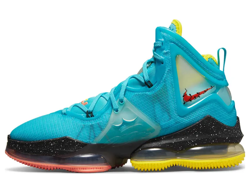 Nike LeBron 19 Christmas – “Aqua Blue / Yellow” (DC9338-400)