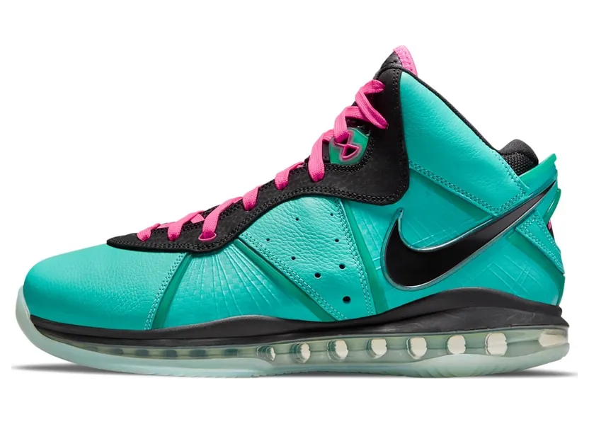 Nike LeBron 8 South Beach (2021) – “Retro / Pink Flash / Filament Green / Black” (CZ0328-400)