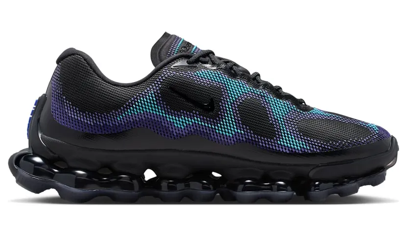 Nike Air Liquid Max “Radiant Blue”: blaues Licht über schwarzem Mesh (3)