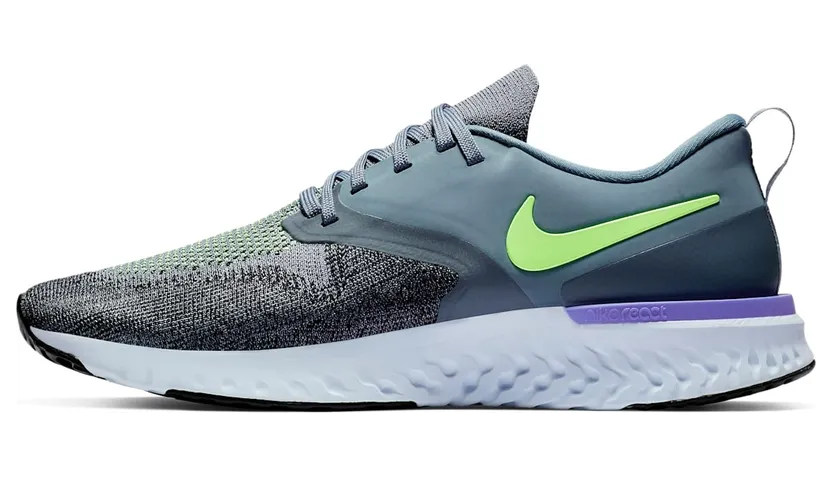 Nike Odyssey React 2 Flyknit Hydrogen Blue Lime Blast (AH1015-401)