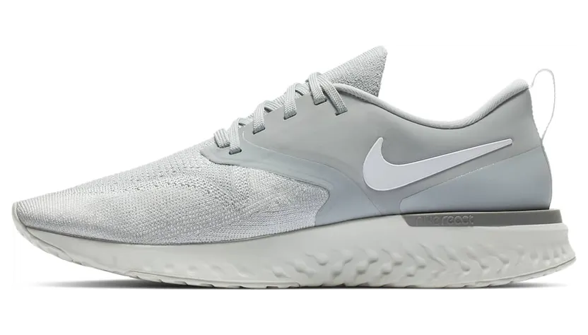 Nike Odyssey React 2 Flyknit Wolf Grey White (AH1015-001)
